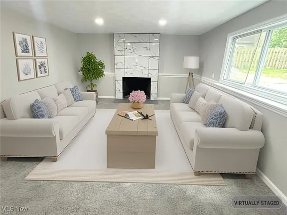 Living Room Refresh in Canton, OH